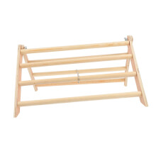 Wooden Chicken Perch Stand for Hens and Roosters, Encourages Natural Roosting and Exercise
