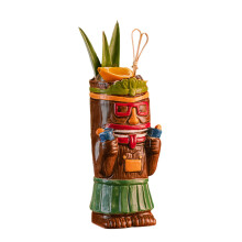 Blukids koktélos tiki bögrék, 5 stílus - aranyos hawaii stílusú kerámia poharak partikra, trópusi bárba, mai tai italospoharakhoz