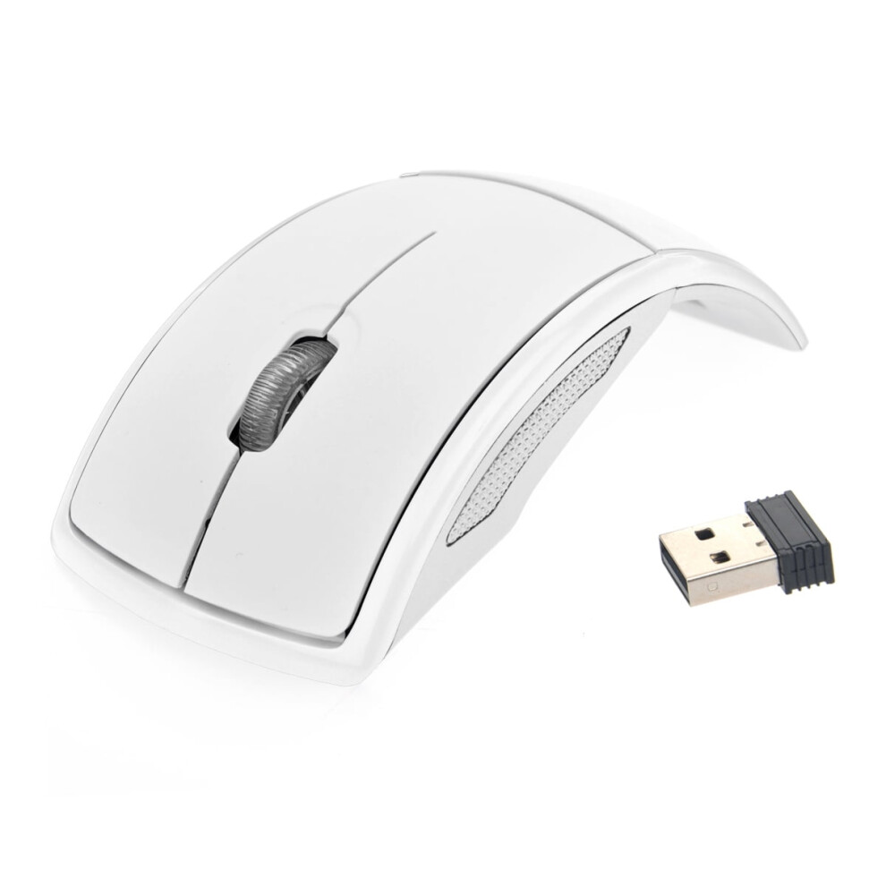 Wireless Mouse Computer Laptop Portable Optical For Arc Folding 9395123050928