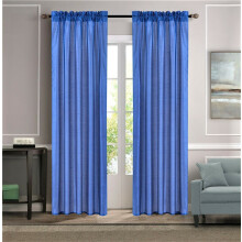 MR2royal2 darabos, rúdzsebes műselyem függönygarnitúra, 2 db-os, tömör, félig átlátszó panel, 139 cm széles x 206 cm hosszú, darabonként