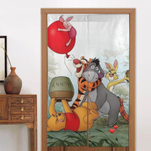 Eeyore Door Curtain for Doorway, Pattern Print Blackout Privacy Window Curtain, Room Divider Curtain Tapestry Home Decor, 34" W X 56" L