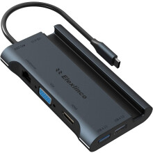 USB C Hub Multiport Adapter, 7 in 1 USB Dongle with 4K HDMI Output and PD 100W Power Delivery, Type C Docking