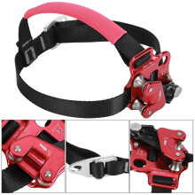Durable Aluminum Ascender Riser for Climbing & Mountaineering Red Right Foot
