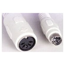 6 Pin Mini Din PS/2 Male to 5 Pin Din AT Female pigtail 6' AT DIN-5-F to PS/2 MD6-M