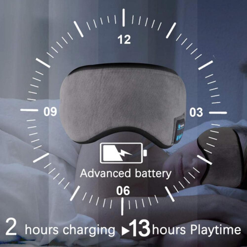 Prettyui Wireless Stereo Bluetooth Earphone Soft Sleep Mask Bluetooth 5.0 Support Handsfree Sleeping 1