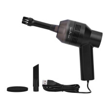 Mini Vacuum Cleaner Keyboard Dust Remover, USB Rechargeable Handheld for PC Laptop Car Black