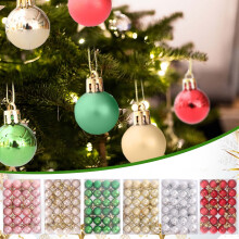Cyber Monday Deals 2024 Viflosae Kerstboomversieringen Ornamentenset Onbreekbare Balornamenten Hangende Decoratie voor Feestboomversiering