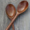 Conjunto de 6 colheres de sopa longas de madeira, estilo coreano, 23 cm (9 polegadas), madeira natural. 8