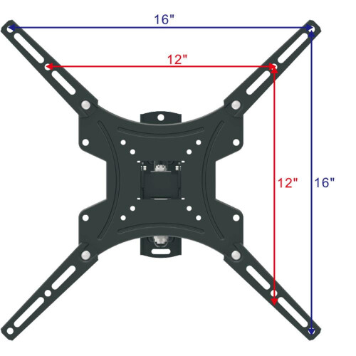 Suporte de parede giratório Ktaxon com movimento total para TVs de 13, 26, 32, 40, 42, 47, 50 e 55 polegadas com telas de LED e LCD. 1