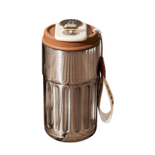 Kayannuo Valentinstag-Sonderangebot: Heißgetränkebecher für unterwegs, geeignet für Kaffee/Wasser, LED-Anzeige, tragbar für Camping & Reisen,