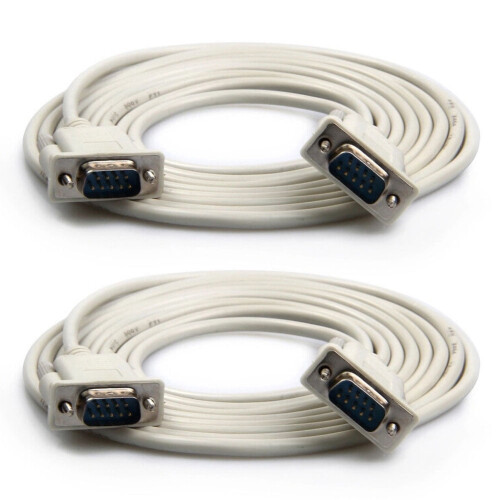 SUSUchens2Pcs RS232DB9 9Pin Σειριακό Αρσενικό σε Αρσενικό Καλώδιο Μετατροπέα Δεδομένων Θύρας 1