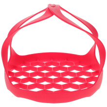Suporte de silicone para panela de pressão, levantador de assadeiras, levantador de cesto de vapor com alças, grelha para vapor