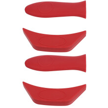 Protetores de panela resistentes, em silicone, para alças quentes, antiderrapantes, 4 unidades, para chapas de cozinha, com isolamento em gel de