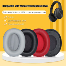 SUSUchens1Pair Oorkappen voor Edifie W800BT W808BT K800K815P, Kunstleer met spons, Antislip, Geluidsisolatie, Ademend - Zwart