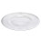 Prato de servir redondo de plástico transparente com nervuras Homeford, 32,4 cm (12-3/4 polegadas), prateado. 2