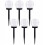 Kugleformede solcellelamper - 6 stk. hvide 1