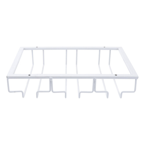 1 Pc Hanging Cups Container Red Wine Cups Rack Glasses Rack for Home (Silver)
