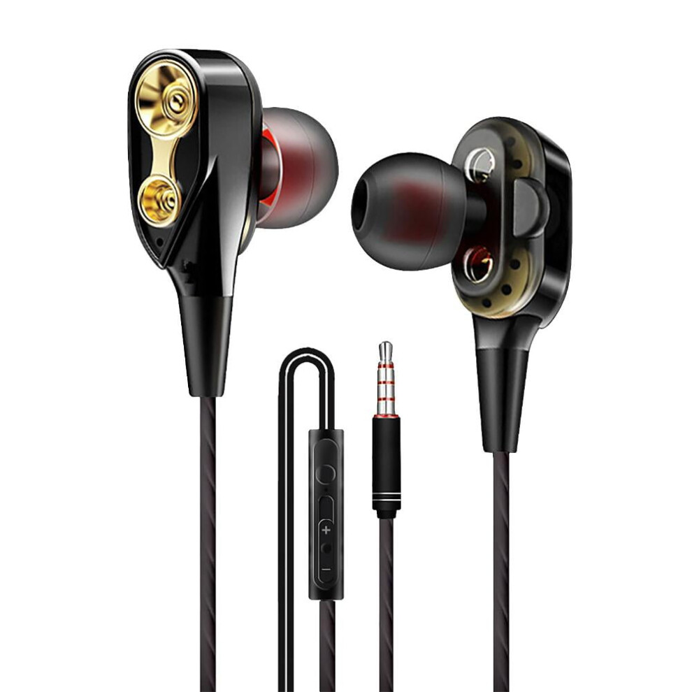 Wired Earbuds With Microphone - 3.5Mm Jack, Deep Bass, Tangle-Free Cord, High Sound Quality In-Ear Headset For Mobile Phone 9395123273587