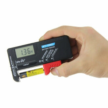 Digital Battery Tester for AAA AA C D 9V 1.5V, Household Battery Checker Tester for Small Batteries Button Cell (Model: BT-168D)