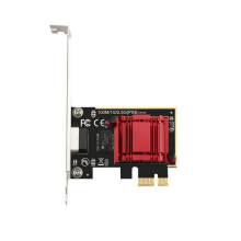 Carte réseau 2,5G PCI-E vers RJ45 avec récepteur Wi-Fi, carte réseau Gigabit sans disque Ethernet 2500 Mbps/2,5 Gbps pour PC