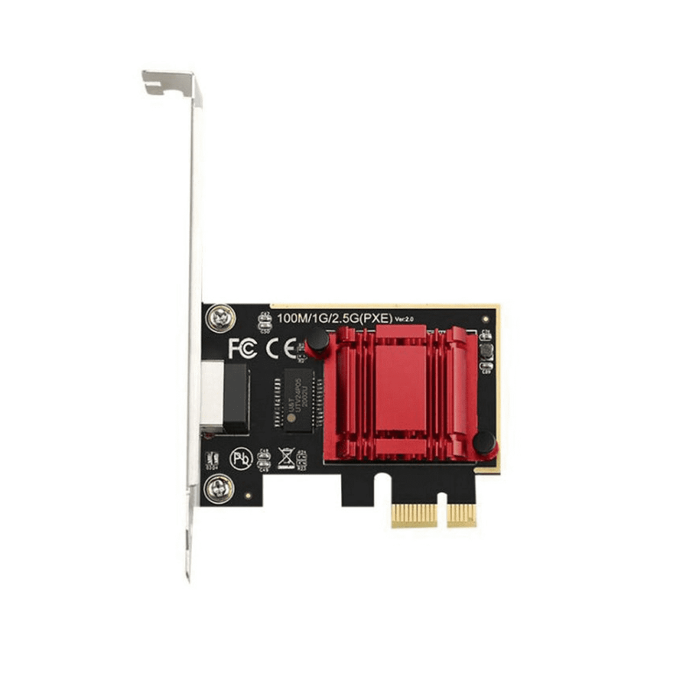 2.5G Pci-E To Rj45 Network Card Wifi Receiver Gigabit Diskless Network Card Ethernet 2500Mbps 2.5Gbps For Pc 9395123273686