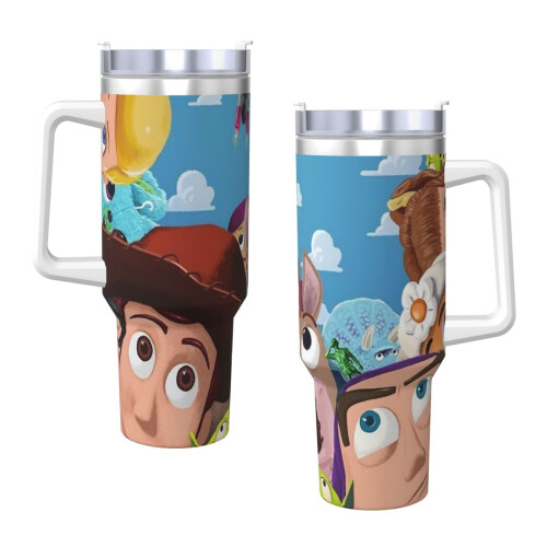 Κούπα πάγου Toy Story 40oz με λαβή. Ανθεκτική μονωμένη κούπα που διατηρεί τα ποτά ζεστά 2