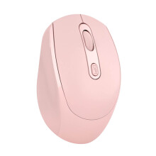 WRKEKC Wireless Mouse 2.4GHz Wireless Bluetooth 5.1 Mode Gaming Mouse Wireless Optical USB Gaming Mouse 1600DPI Rechargeable Mute Mice Pink