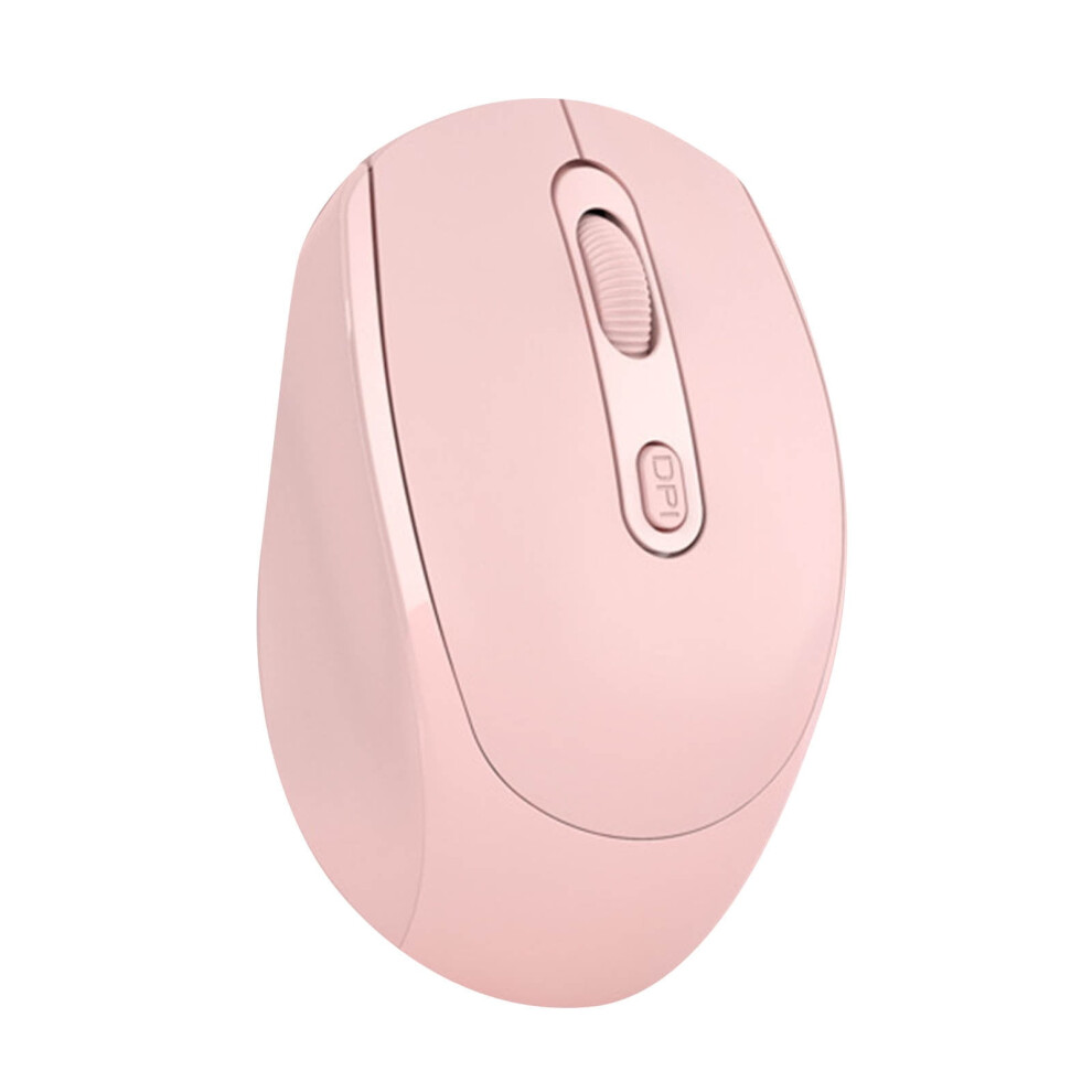 Wrkekc Wireless Mouse 2.4Ghz Wireless Bluetooth 5.1 Mode Gaming Mouse Wireless Optical Usb Gaming Mouse 1600Dpi Rechargeable Mute Mice Pink 9395123273631