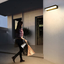YANHAIGONG Solar Wall Lights Outdoor Waterproof, Compatible with Yard & Courtyard, No Drilling, Warm Light, Body Sensing Night Light