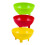 3 Pack Salsa Bowls Plastic Mexican Molcajete Chips Guacamole Bowls Serving Dish 1