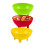 3 Pack Salsa Bowls Plastic Mexican Molcajete Chips Guacamole Bowls Serving Dish 4