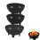 3 Pack Salsa Bowls Plastic Mexican Molcajete Chips Guacamole Bowls Serving Dish 2