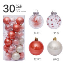 Oggfader Kerstballen, 30 stuks, kerstballen, feestversiering, kerstboomversiering, hangende ornamenten.