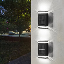 Kiplyki Neuheiten: Zaunleuchten, LED-Wandleuchten, Schutzart IP65, 2er-Pack Außenwandleuchten für Garten, Garage und Wege