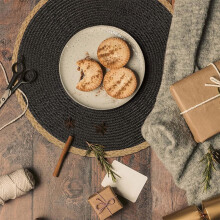 Style Woven Placemats Round Restaurant Decorative Mats Bowl Mats Retro Non Slip Mats Christmas Decorations for Home On Sale Clearance 2024