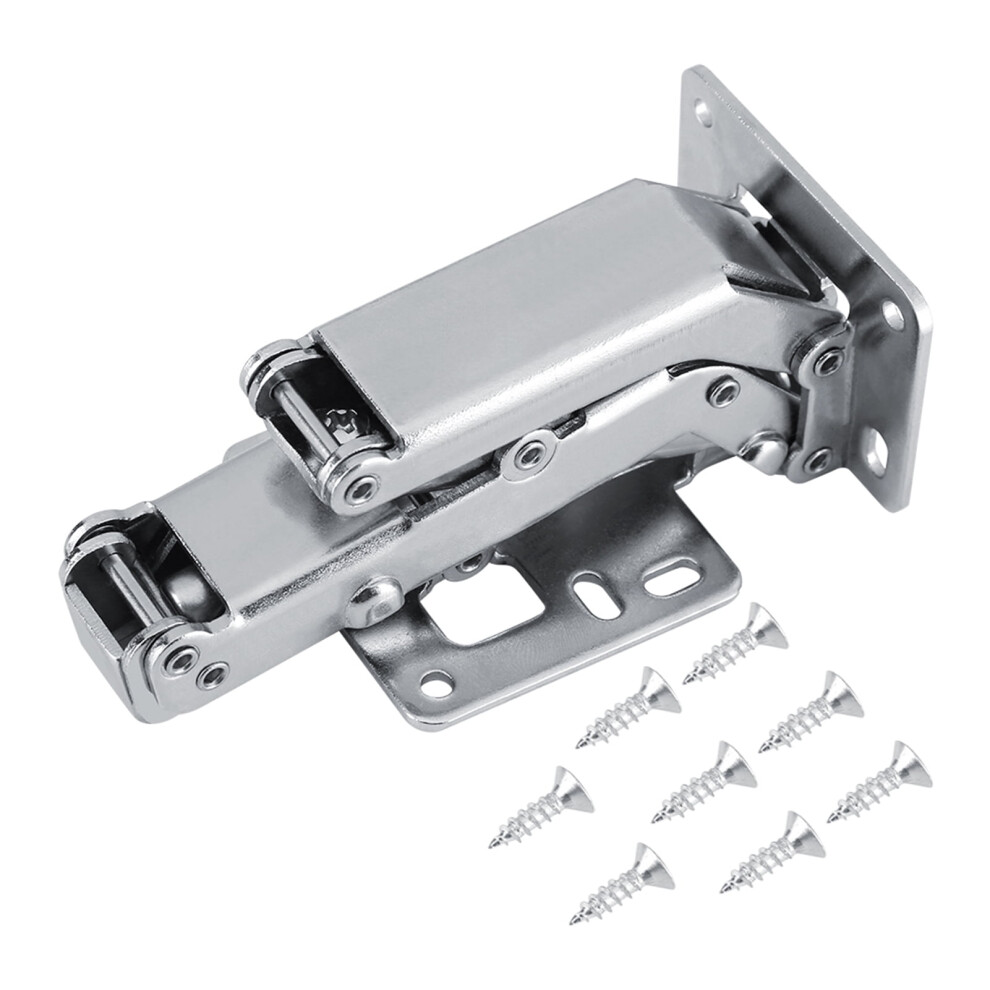 170 Degree Hydraulic Hinge For Cabinet Doors, Soft Close, Compatible With 16Mm-40Mm Thick Panels, Adjustable Angle, Nickel Plated 9395123378305