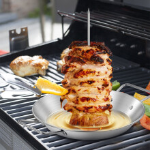 Wekvgz BBQ κάθετη βάση για σουβλάκια από ανοξείδωτο ατσάλι με αφαιρούμενες αιχμές