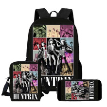K-Pop Dämonenjäger Rucksack Umhängetasche Lunchtasche Federmäppchen Schulrucksack 3PKKH022