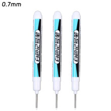 3 τεμάχια 0.7/1.0/2.5mm λευκό μαρκαδόρο για ξύλο, πλαστικό, δέρμα, γυαλί, πέτρα, μέταλλο,