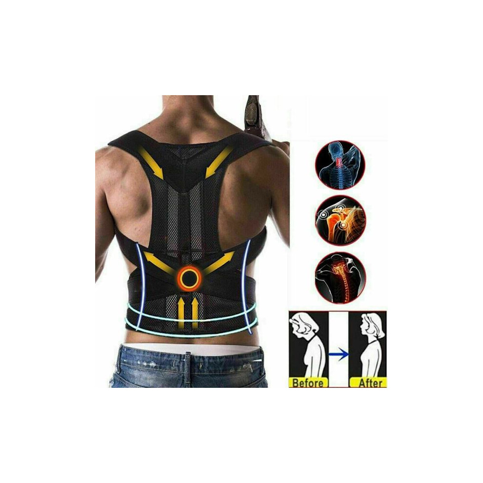 Posture Correction Back Support Xl Xl Black