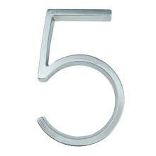 5 Inch Metal House Numbers, Modern Address Sign 127mm, Large Zinc Alloy Easy Install for Home