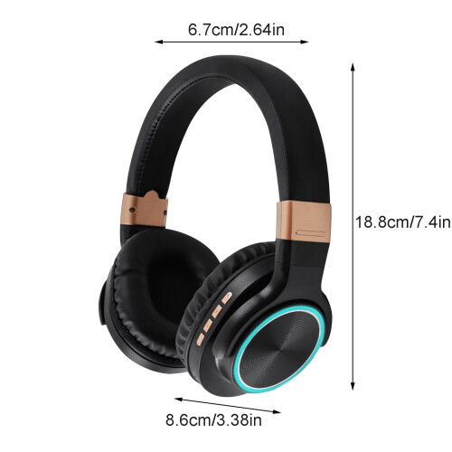PAVEOS Wireless Gaming Headset with Adaptive 5.0 Bluetooth, HiFi Subwoofer, Mic, compatible with PC 1