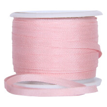 100% puur zijden lint van Threadart - 2 mm licht zalmroze - nr. 537 - 3 maten - 50 kleuren beschikbaar