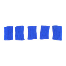 5 protectores elásticos para dedos, protectores deportivos para dedos, protectores sencillos para dedos, color azul.