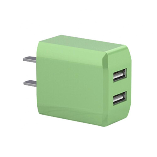 Φορτιστής τοίχου USB, προσαρμογέας τροφοδοσίας USB διπλής θύρας 2A/5V, κύβος,