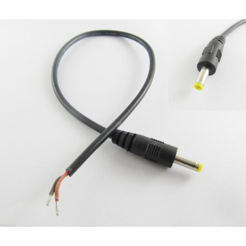 FOR10pcs CCTV DC αρσενικό βύσμα τροφοδοσίας 4.0x1.7mm αρσενικό με καλώδιο 30cm