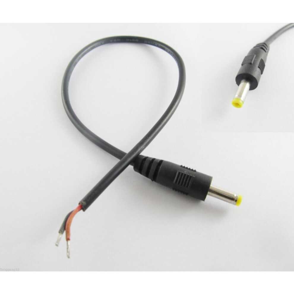 For 10Pcs Cctv Dc Power Plug Male Connector 4.0X1.7mm Male Socket With Cord Cable 30Cm 9395123380803