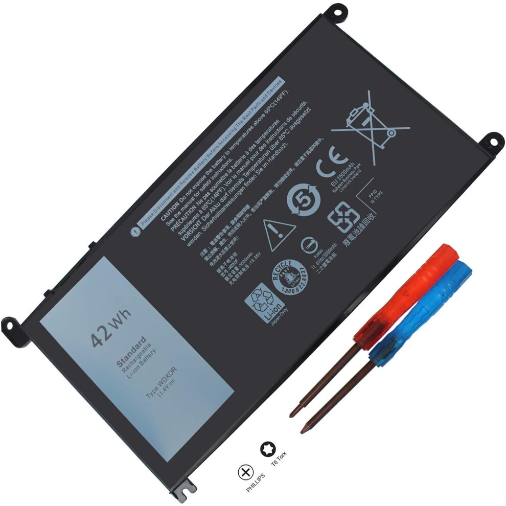 42Wh Wdx0r Fc92n 3Crh3 T2jx4 Cymgm Y Compatible With Dell Inspiron 13 5368 5378 5379 7368 7378 17 5765 5767 5770 9395123380292