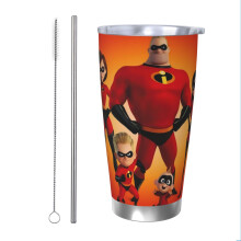 „Die Unglaublichen“-Trinkbecher (590 ml), Edelstahl, vakuumisoliert, Thermobecher mit Deckel für unterwegs