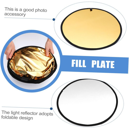 Photography Light Reflector Gold Silver MultiUse Photo Reflector Diffuser for Studio and Outdoor Lighting 1